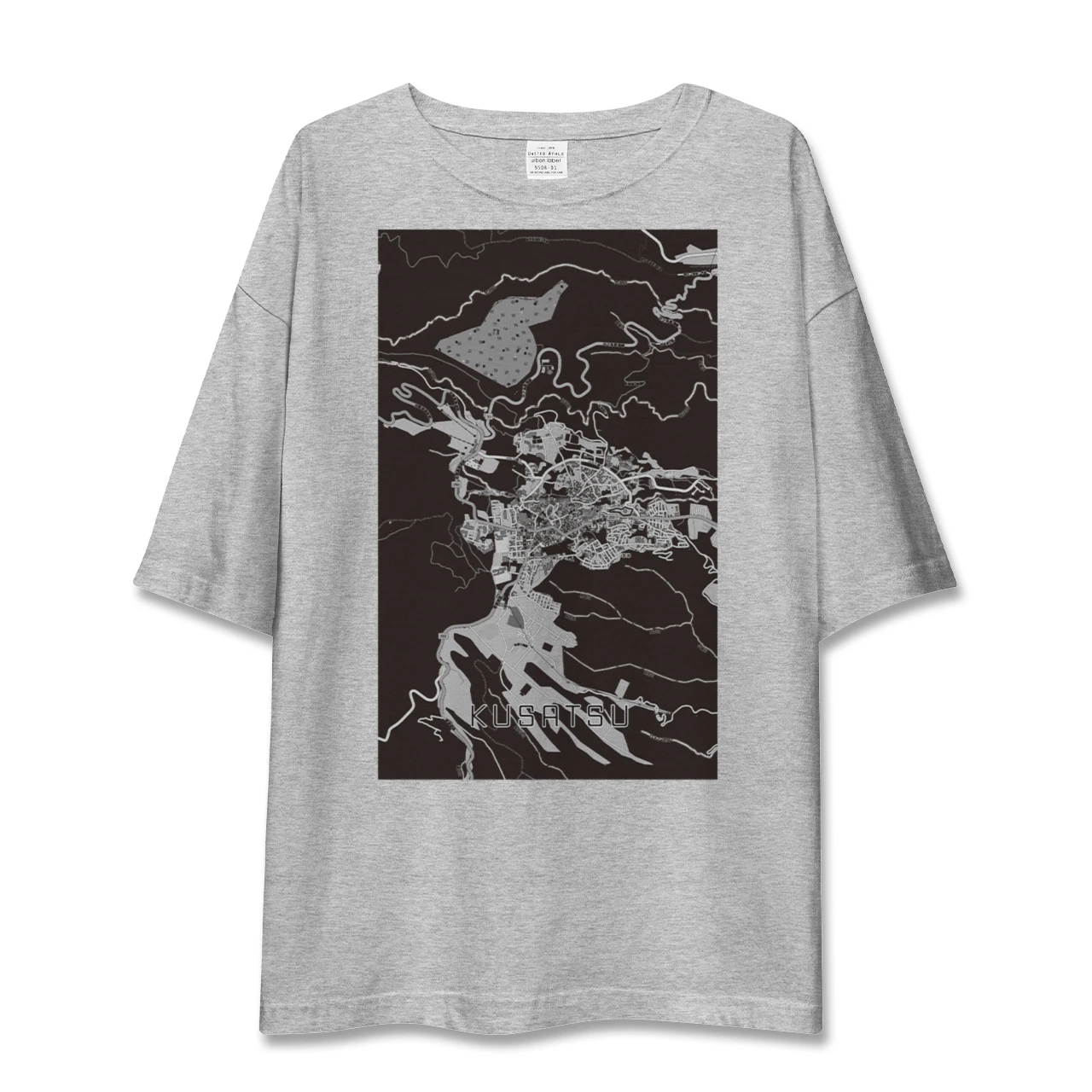 【草津（群馬県）（群馬県）】地図柄ビッグシルエットTシャツ