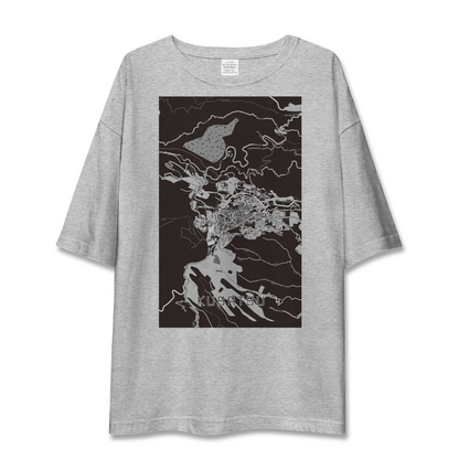 【草津（群馬県）（群馬県）】地図柄ビッグシルエットTシャツ