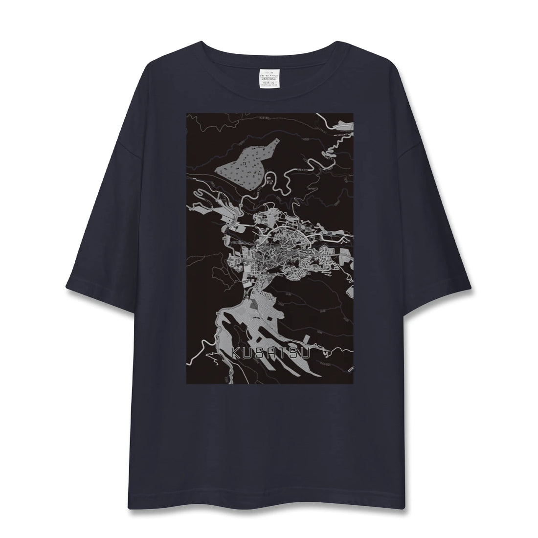 【草津（群馬県）（群馬県）】地図柄ビッグシルエットTシャツ