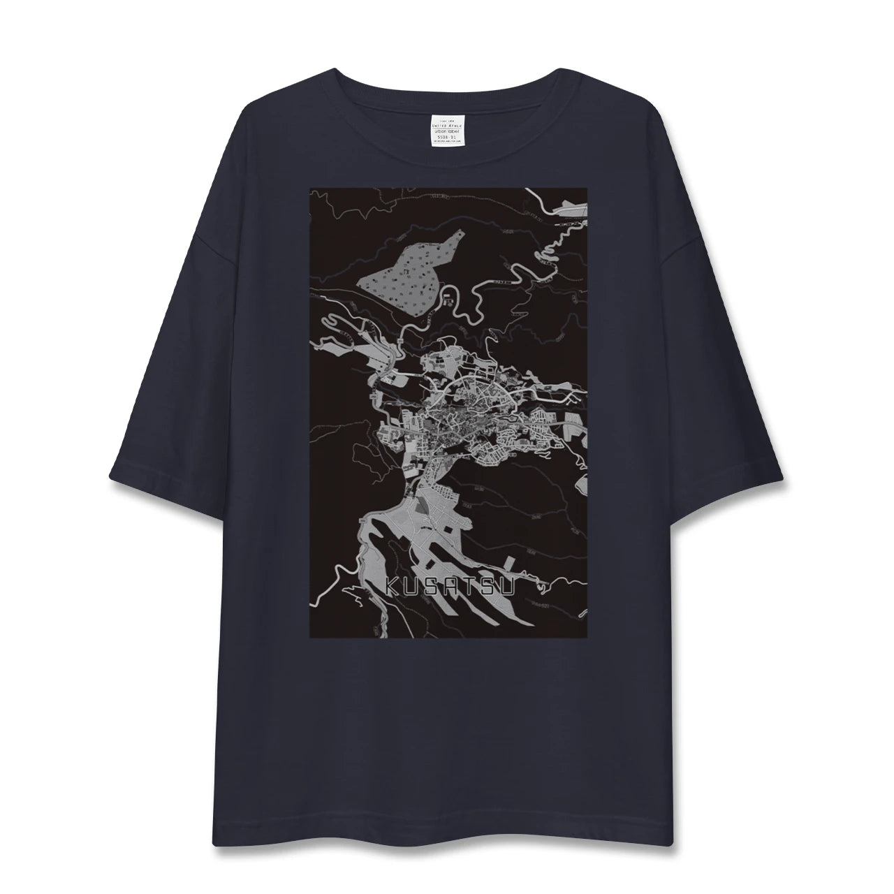 【草津（群馬県）（群馬県）】地図柄ビッグシルエットTシャツ