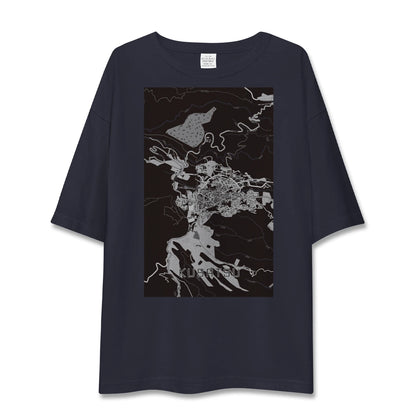 【草津（群馬県）（群馬県）】地図柄ビッグシルエットTシャツ