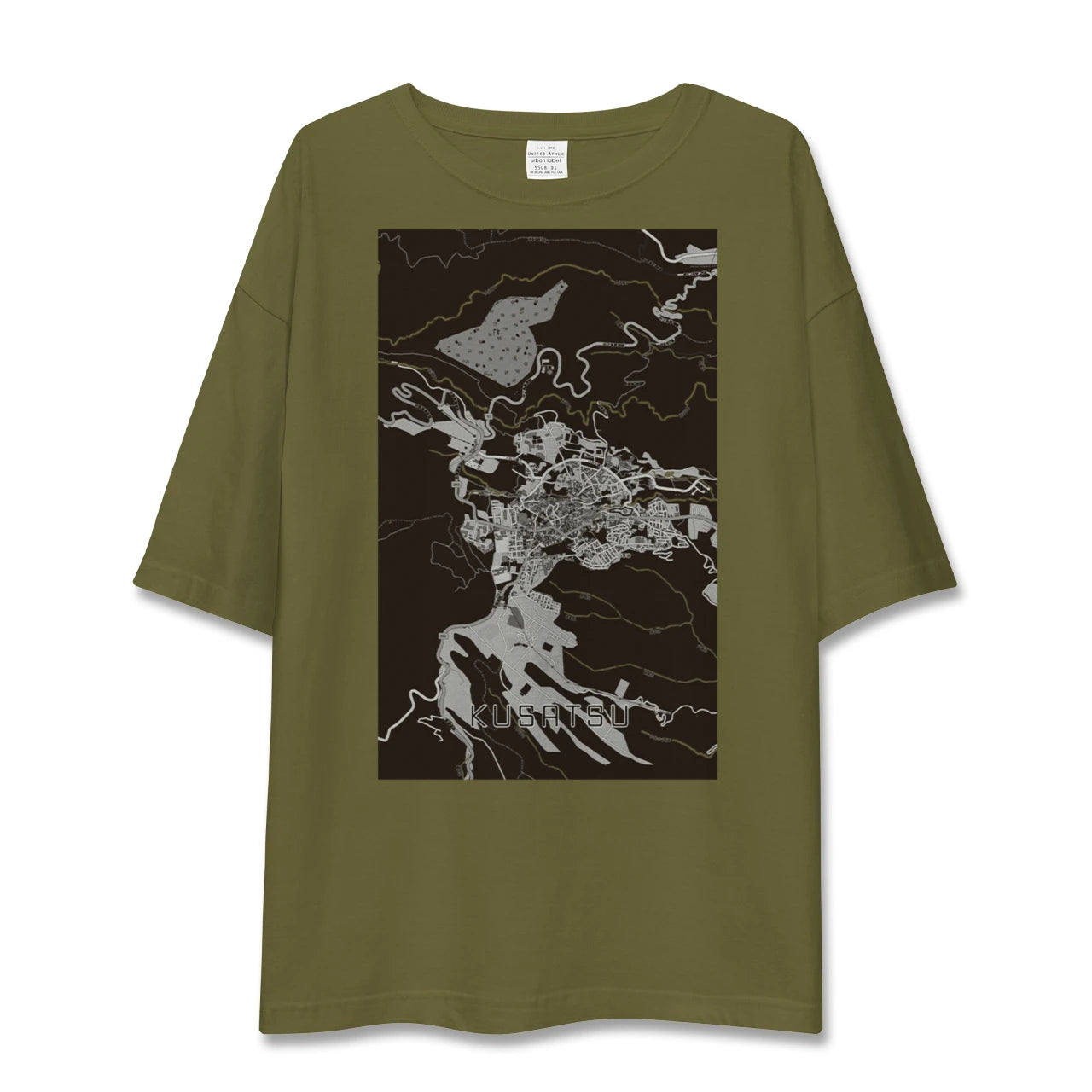 【草津（群馬県）（群馬県）】地図柄ビッグシルエットTシャツ