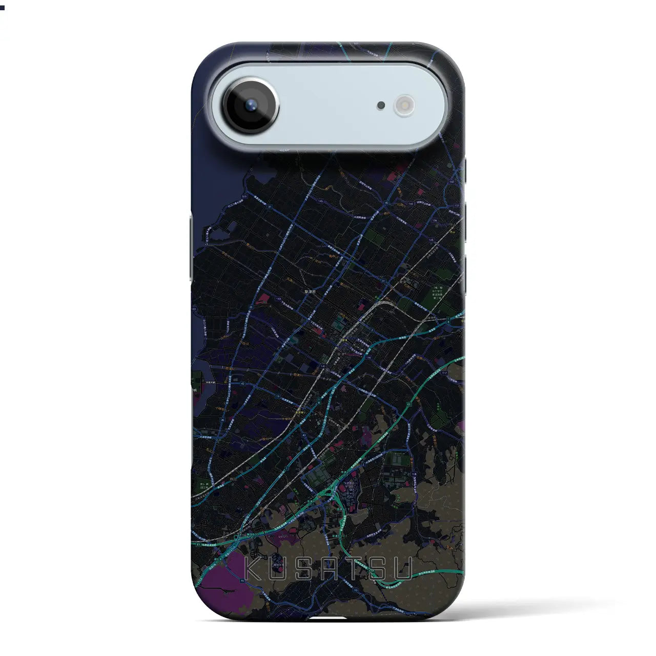 【草津（滋賀県）】地図柄iPhoneケース（バックカバータイプ）