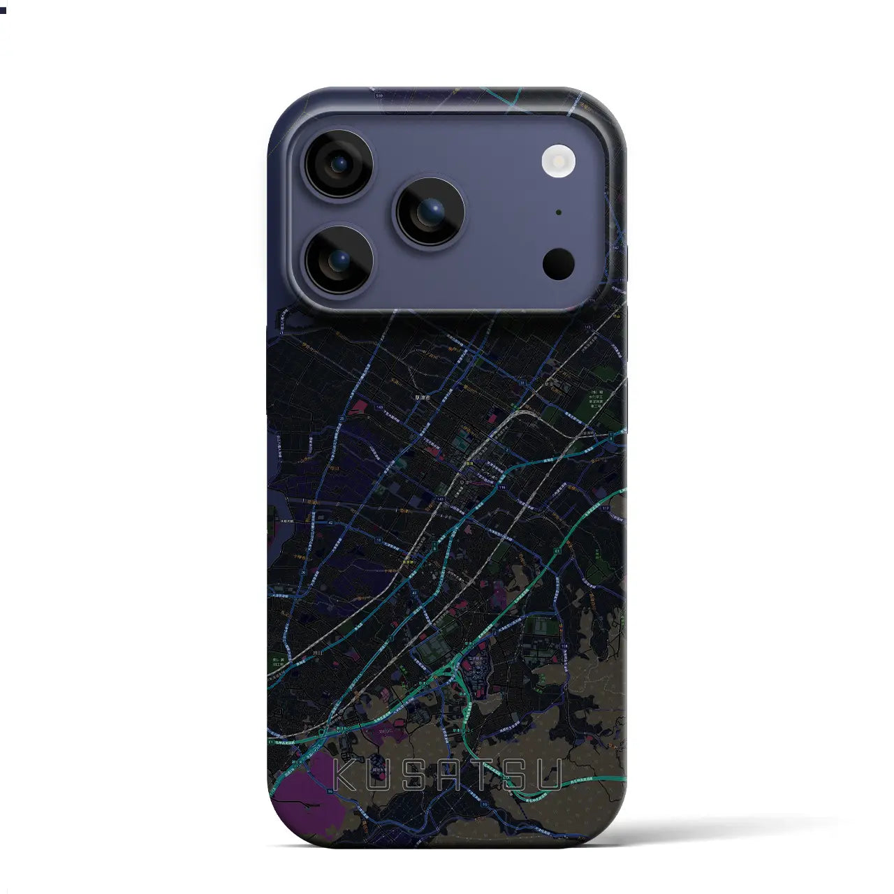 【草津（滋賀県）】地図柄iPhoneケース（バックカバータイプ）