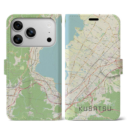 【草津（滋賀県）】地図柄iPhoneケース（手帳タイプ）