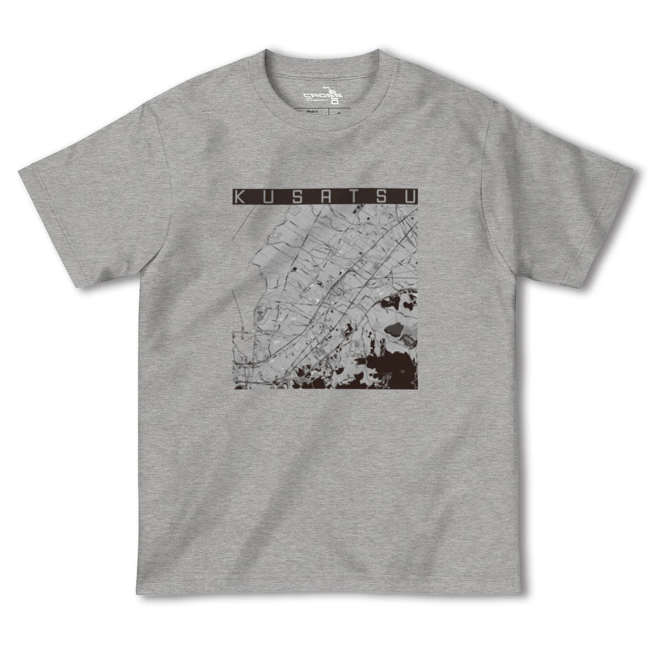 【草津（滋賀県）】地図柄ヘビーウェイトTシャツ