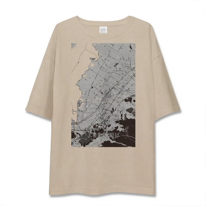 【草津（滋賀県）】地図柄ビッグシルエットTシャツ
