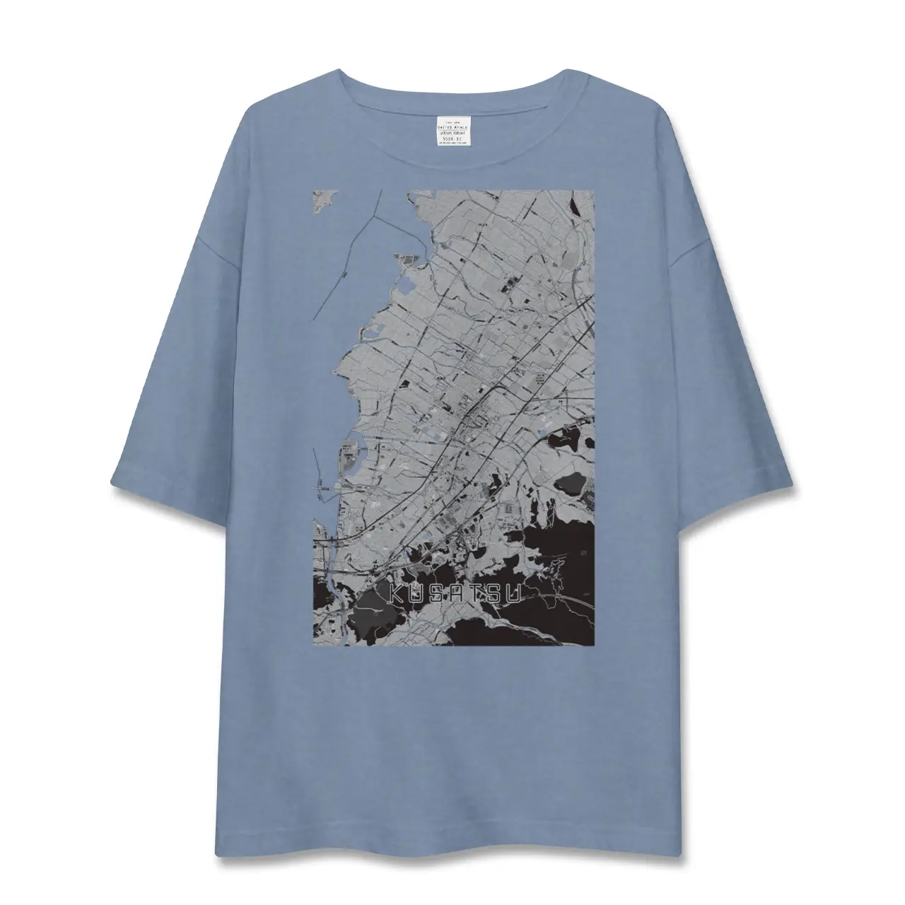 【草津（滋賀県）】地図柄ビッグシルエットTシャツ