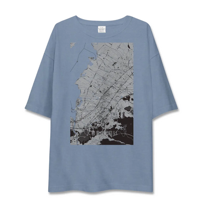 【草津（滋賀県）】地図柄ビッグシルエットTシャツ