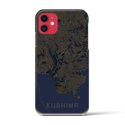 【串間（宮崎県）】地図柄iPhoneケース（バックカバータイプ）