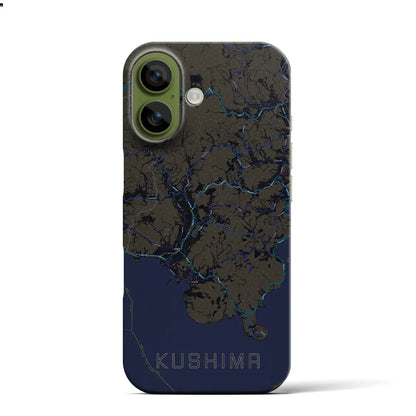 【串間（宮崎県）】地図柄iPhoneケース（バックカバータイプ）