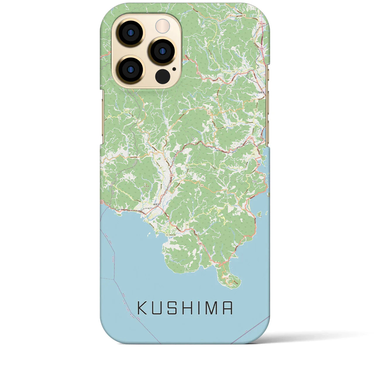 【串間（宮崎県）】地図柄iPhoneケース（バックカバータイプ）