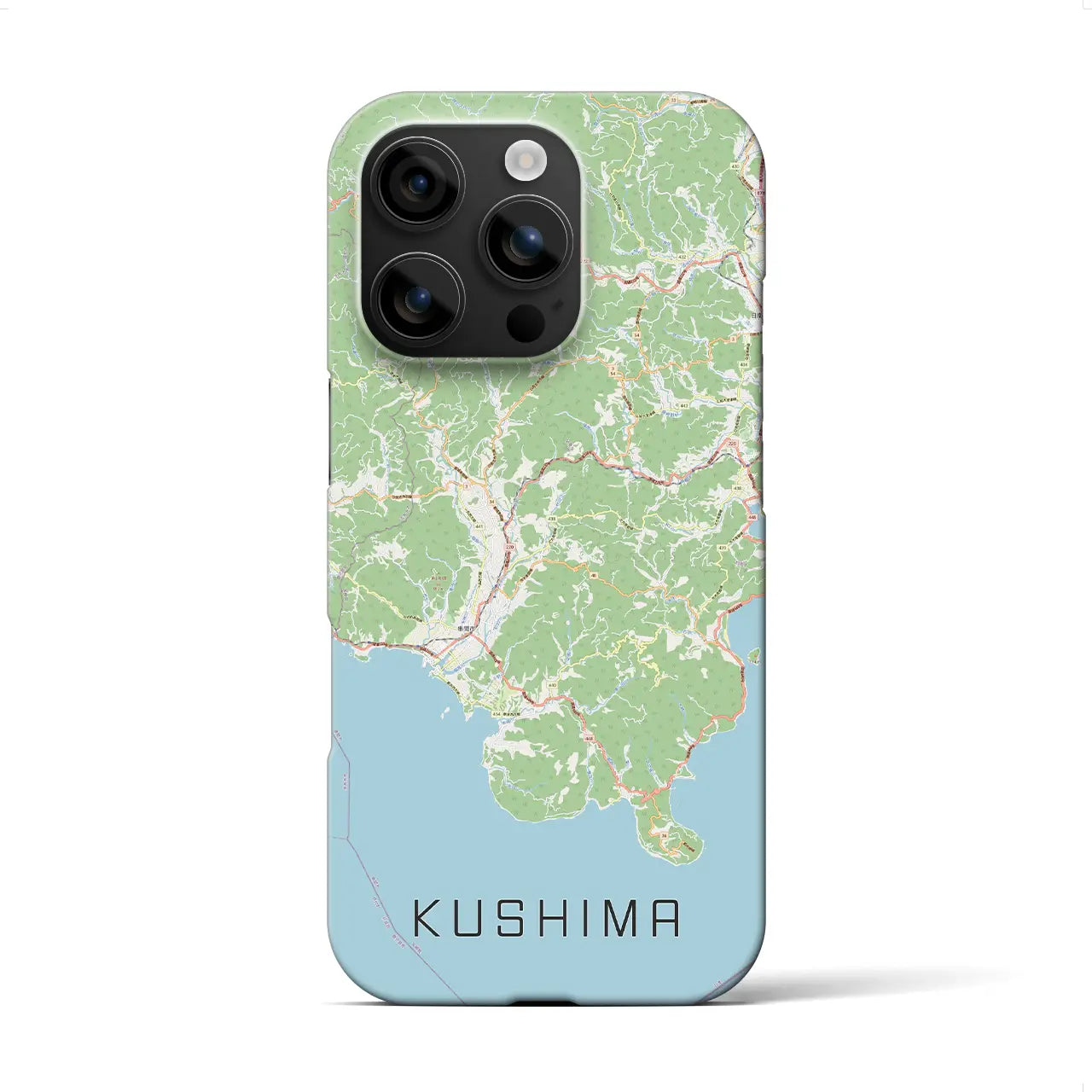 【串間（宮崎県）】地図柄iPhoneケース（バックカバータイプ）