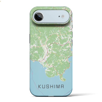 【串間（宮崎県）】地図柄iPhoneケース（バックカバータイプ）