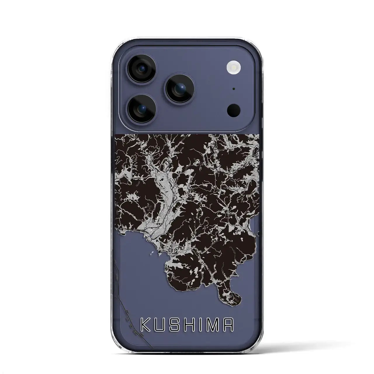 【串間（宮崎県）】地図柄iPhoneケース（クリアタイプ）