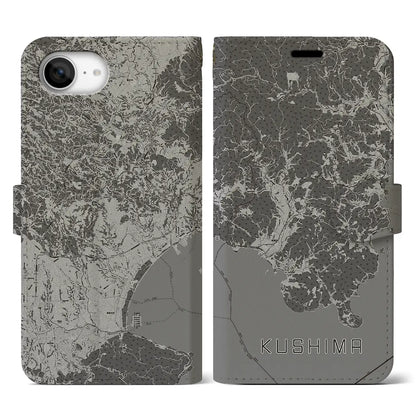 【串間（宮崎県）】地図柄iPhoneケース（手帳タイプ）