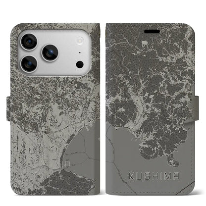 【串間（宮崎県）】地図柄iPhoneケース（手帳タイプ）