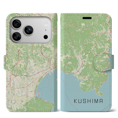 【串間（宮崎県）】地図柄iPhoneケース（手帳タイプ）