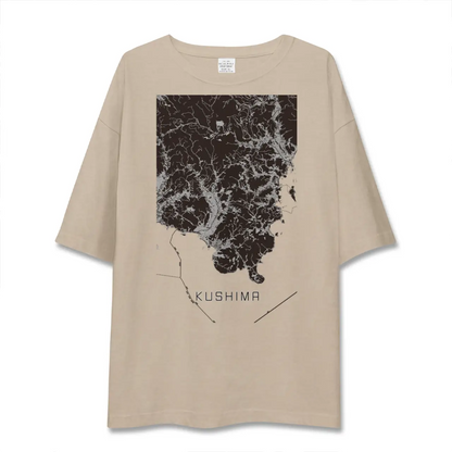 【串間（宮崎県）】地図柄ビッグシルエットTシャツ