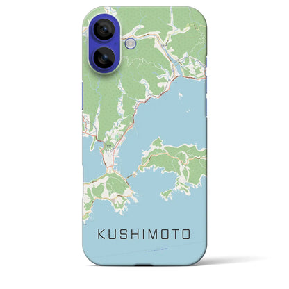 【串本（和歌山県）】地図柄iPhoneケース（バックカバータイプ）ナチュラル・iPhone 16 Pro Max 用