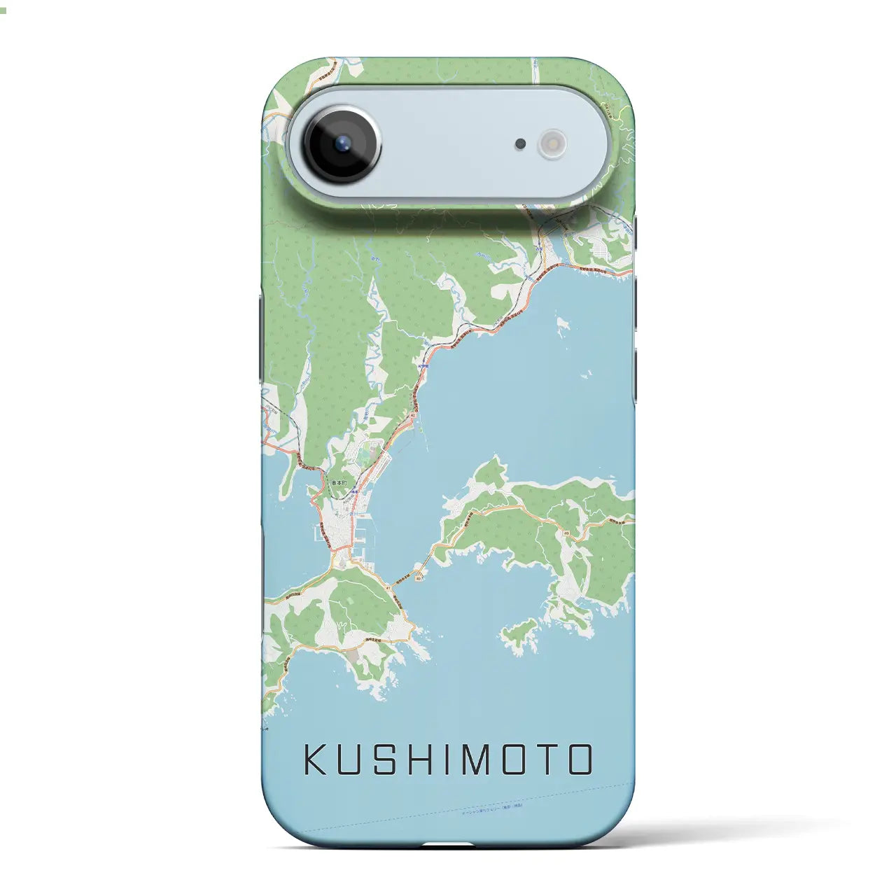 【串本（和歌山県）】地図柄iPhoneケース（バックカバータイプ）