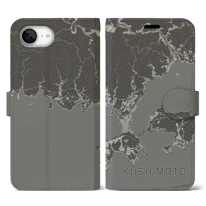 【串本（和歌山県）】地図柄iPhoneケース（手帳タイプ）