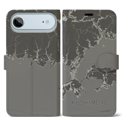 【串本（和歌山県）】地図柄iPhoneケース（手帳タイプ）