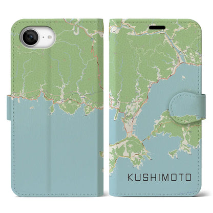 【串本（和歌山県）】地図柄iPhoneケース（手帳タイプ）