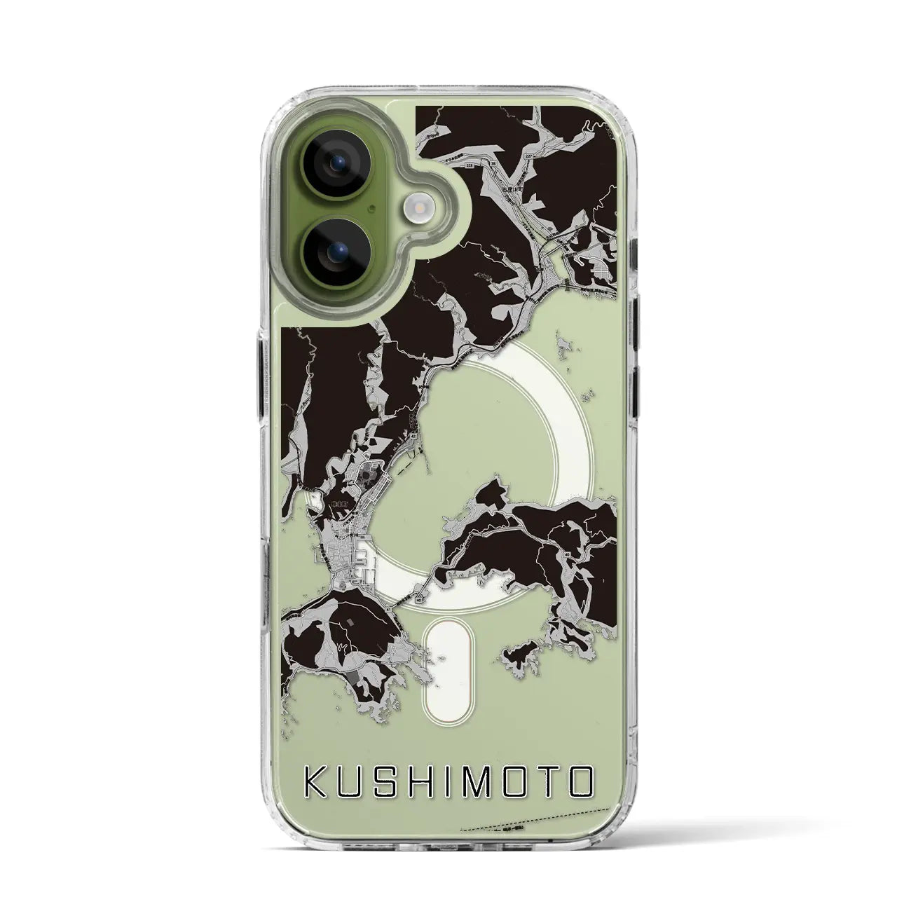 【串本（和歌山県）】地図柄iPhoneケース（MagSafeタイプ）