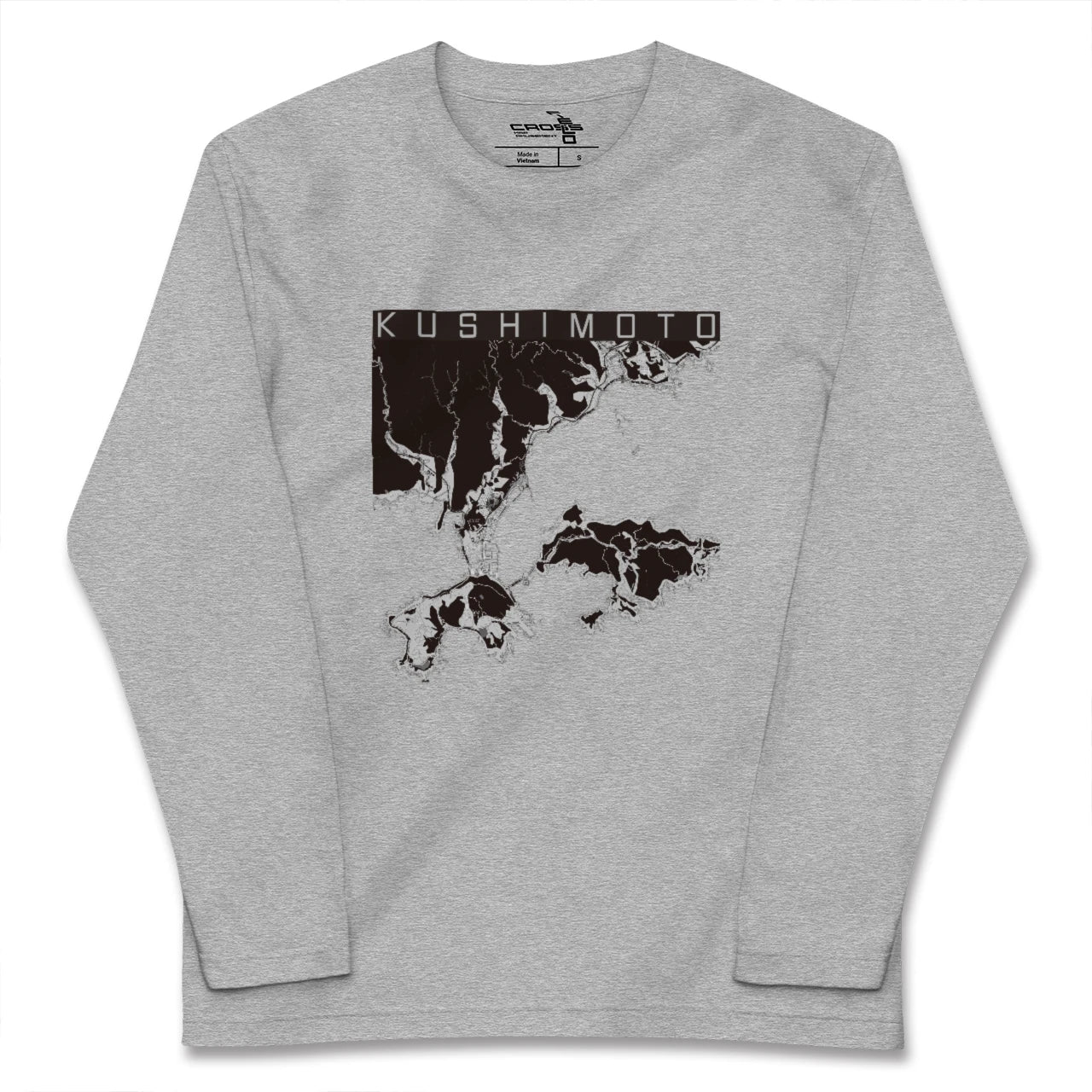 【串本（和歌山県）】地図柄ロングスリーブTシャツ