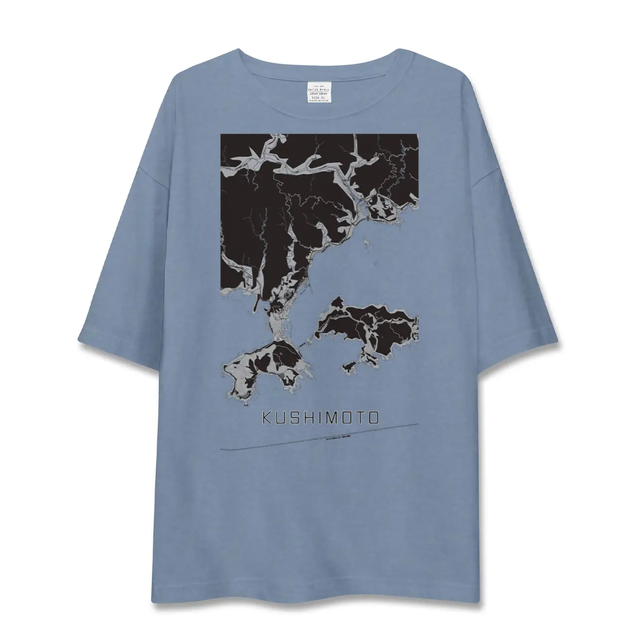 【串本（和歌山県）】地図柄ビッグシルエットTシャツ
