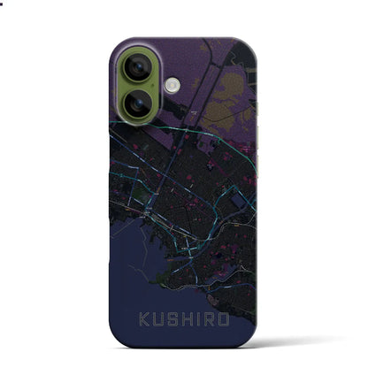 【釧路（北海道）】地図柄iPhoneケース（バックカバータイプ）