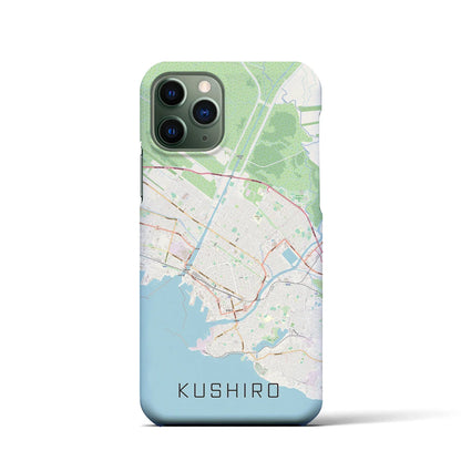 【釧路（北海道）】地図柄iPhoneケース（バックカバータイプ）