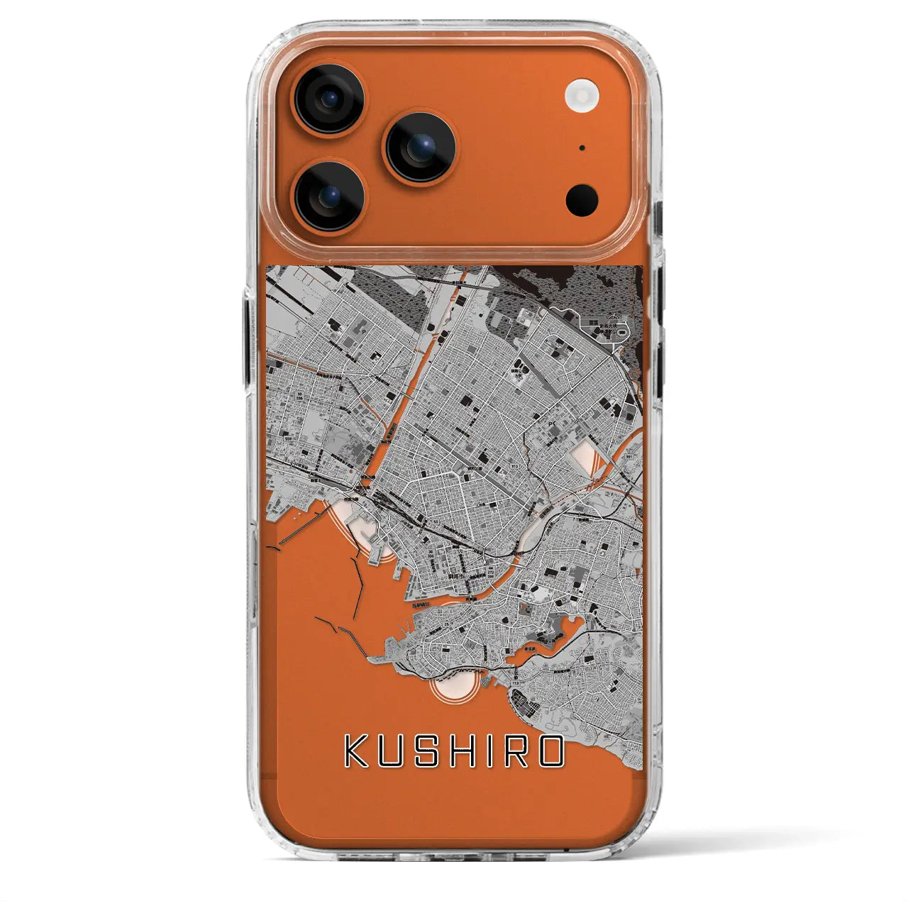 【釧路（北海道）】地図柄iPhoneケース（MagSafeタイプ）