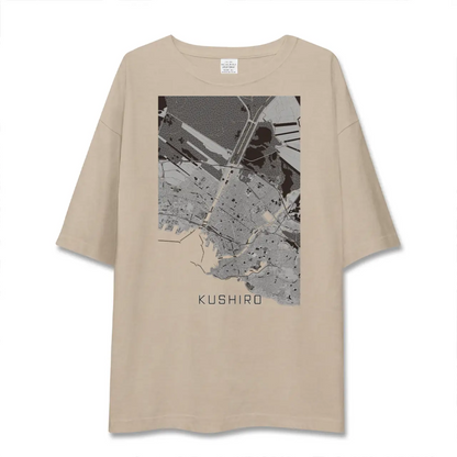 【釧路（北海道）】地図柄ビッグシルエットTシャツ