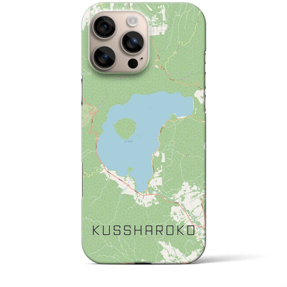 【屈斜路湖（北海道）】地図柄iPhoneケース（バックカバータイプ）