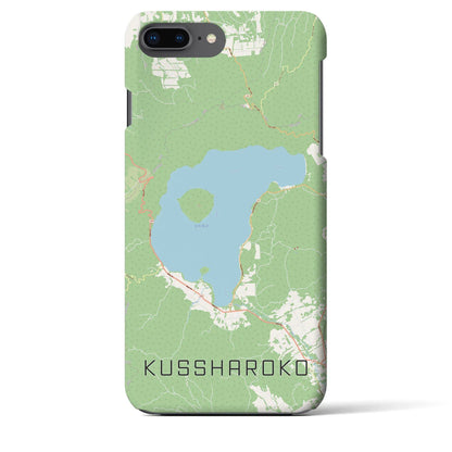 【屈斜路湖（北海道）】地図柄iPhoneケース（バックカバータイプ）