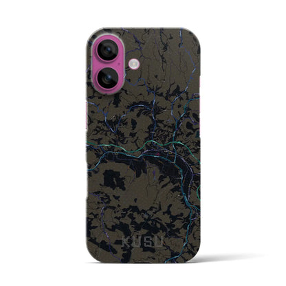 【玖珠（大分県）】地図柄iPhoneケース（バックカバータイプ）