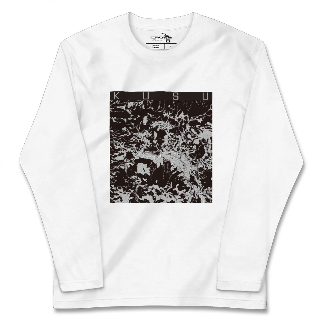 【玖珠（大分県）】地図柄ロングスリーブTシャツ