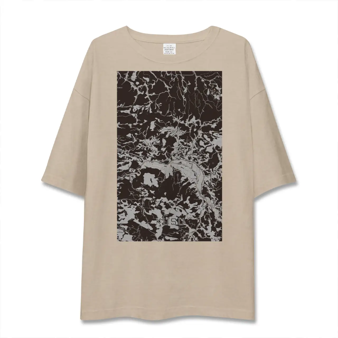 【玖珠（大分県）】地図柄ビッグシルエットTシャツ