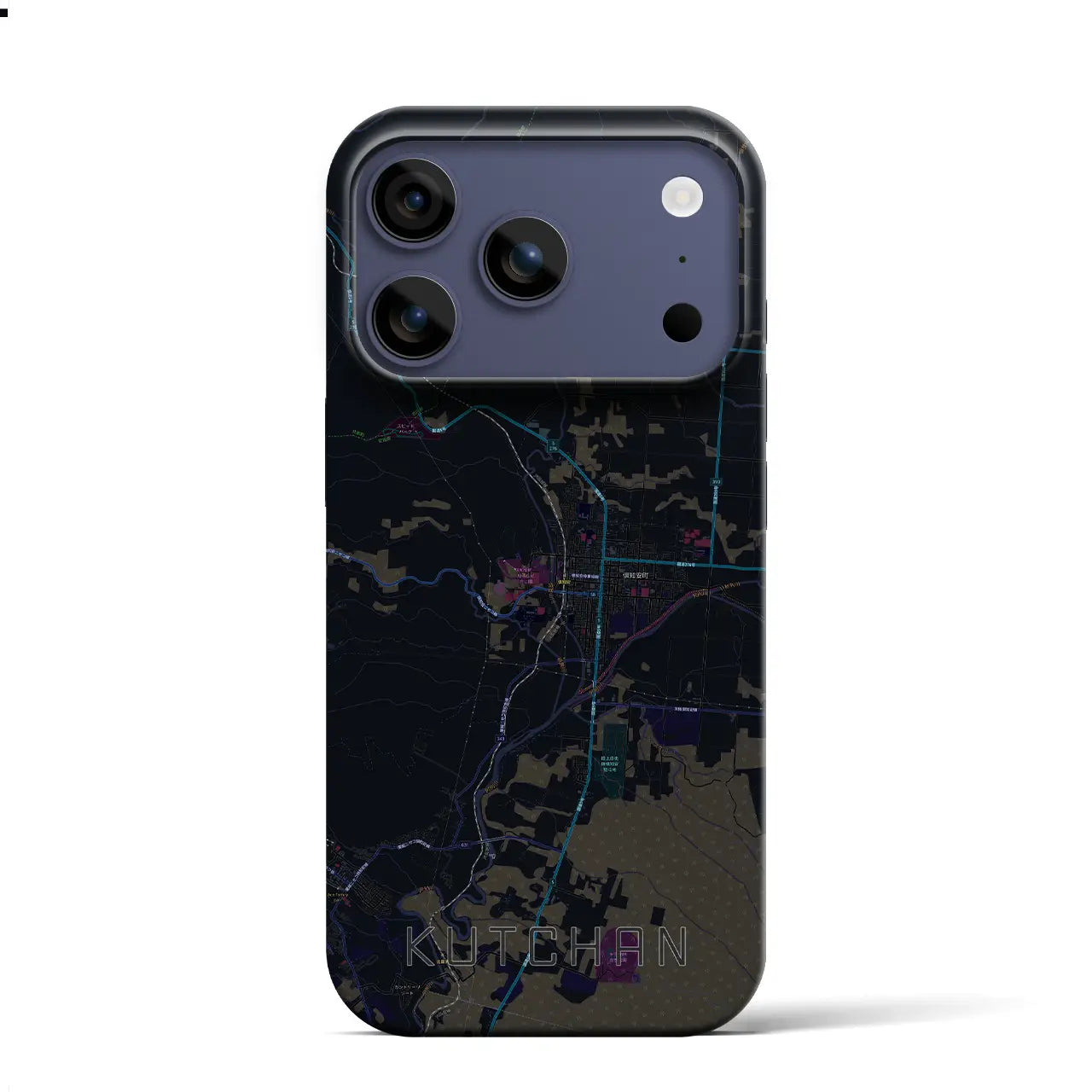 【倶知安（北海道）】地図柄iPhoneケース（バックカバータイプ）