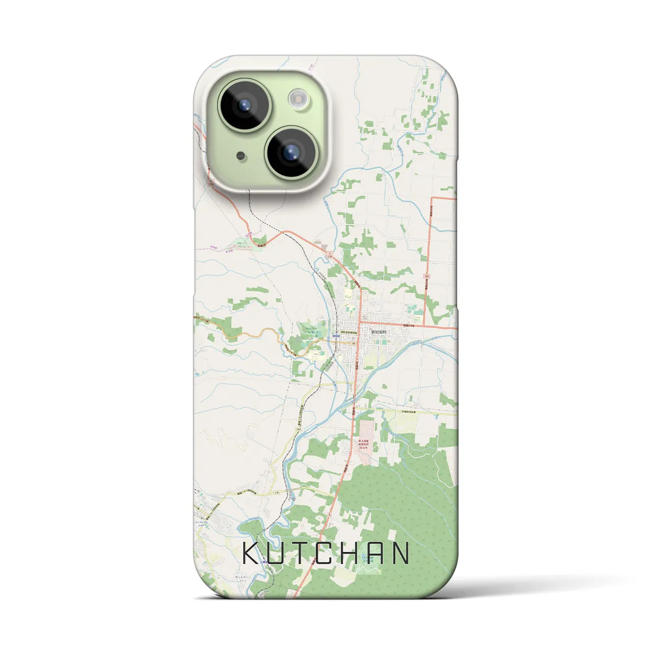 【倶知安（北海道）】地図柄iPhoneケース（バックカバータイプ）