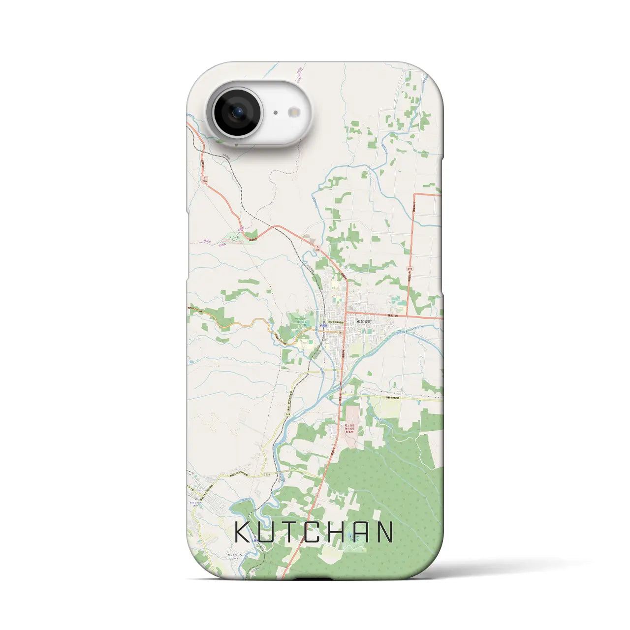 【倶知安（北海道）】地図柄iPhoneケース（バックカバータイプ）