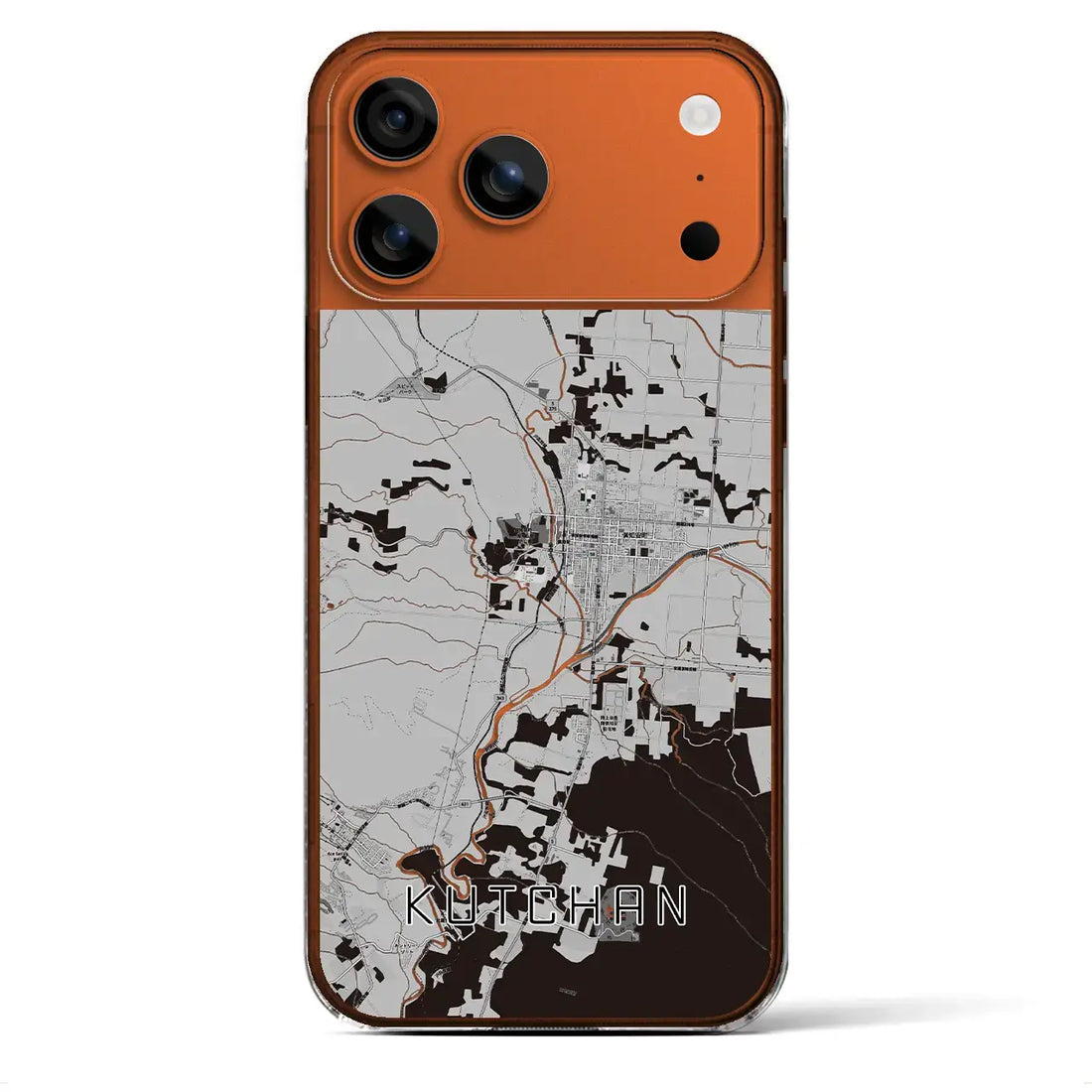 【倶知安（北海道）】地図柄iPhoneケース（クリアタイプ）