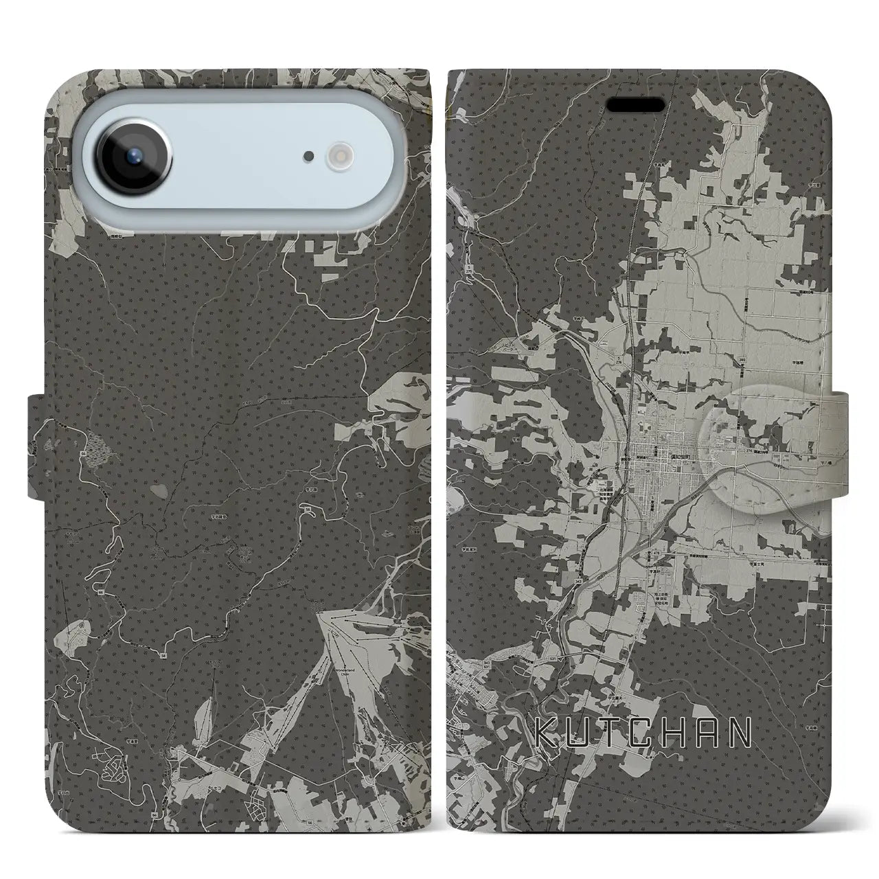 【倶知安（北海道）】地図柄iPhoneケース（手帳タイプ）