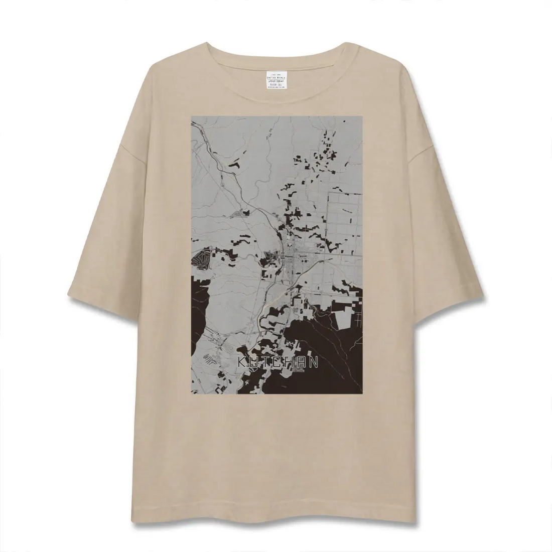 【倶知安(北海道)】地図柄ビッグシルエットTシャツ