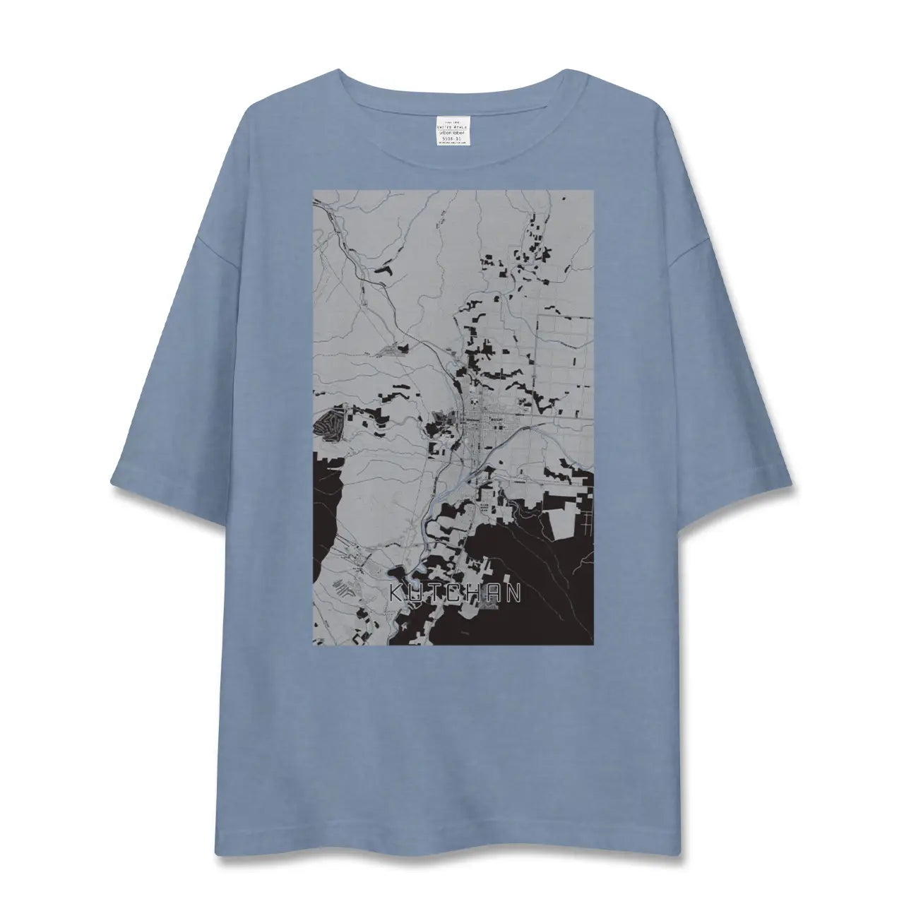 【倶知安（北海道）】地図柄ビッグシルエットTシャツ