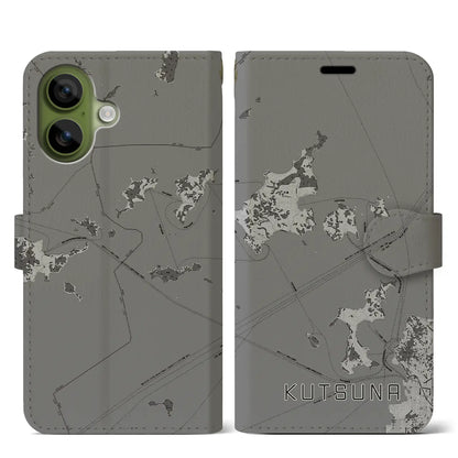 【忽那（愛媛県）】地図柄iPhoneケース（手帳タイプ）