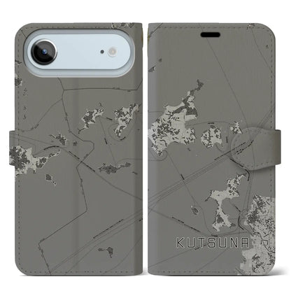 【忽那（愛媛県）】地図柄iPhoneケース（手帳タイプ）