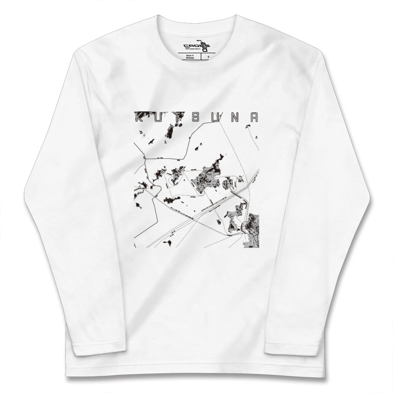 【忽那（愛媛県）】地図柄ロングスリーブTシャツ
